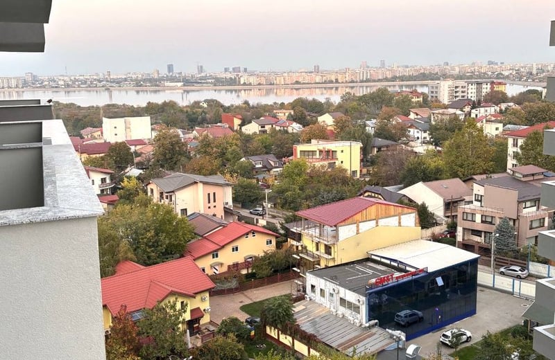 Alquiler de un nuevo apartamento de 1 habitación con balcón, cerca del lago Morii, Bucarest, Rumanía
